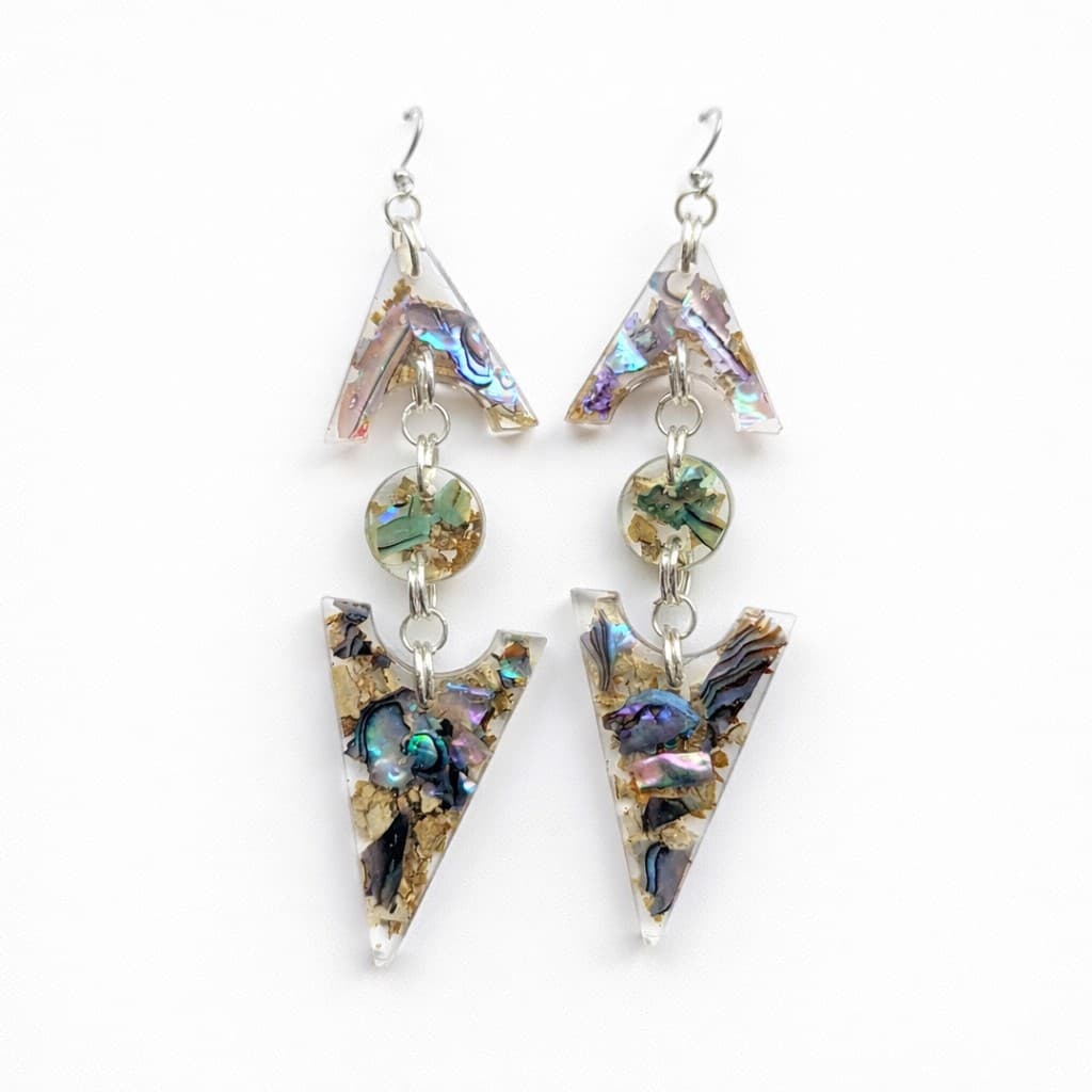 Abalone Resin Arrow - Handmade Indigenous NEW by Secwepemc Sisters